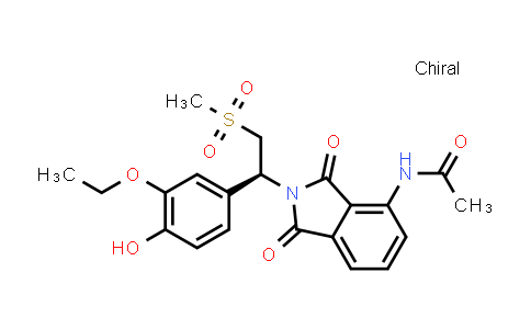 CAS No. 1384441-38-6, Acetamide, N-[2-[(1S)-1-(3-ethoxy-4-hydroxyphenyl)-2-(methylsulfonyl)ethyl]-2,3-dihydro-1,3-dioxo-1H-isoindol-4-yl]-