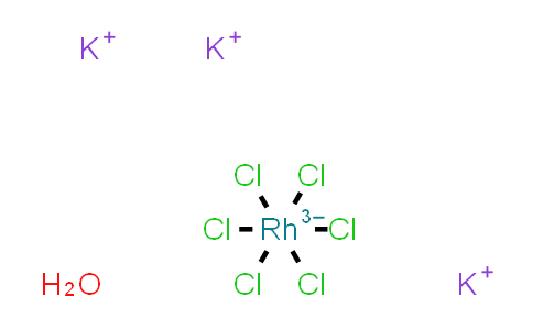 CAS No. 13845-07-3, Tripotassium hexachlororhodate