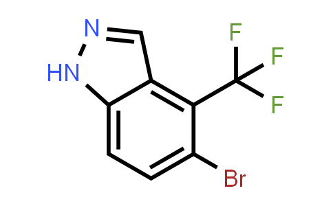 CAS No. 1385821-29-3, 5-Bromo-4-(trifluoromethyl)-1H-indazole