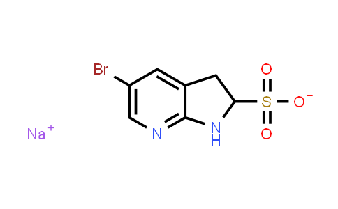 CAS No. 1386336-51-1, 1H-Pyrrolo[2,3-b]pyridine-2-sulfonic acid, 5-bromo-2,3-dihydro- sodium salt