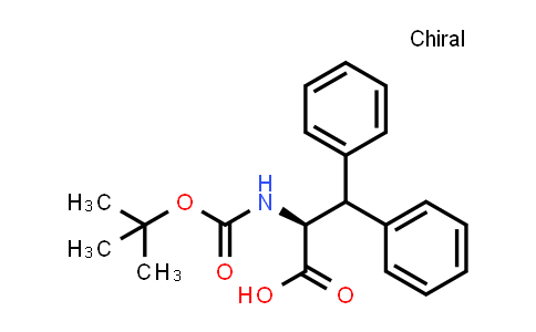 CAS No. 138662-63-2, (S)-2-((tert-Butoxycarbonyl)amino)-3,3-diphenylpropanoic acid
