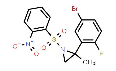 CAS No. 1386986-56-6, 2-(5-Bromo-2-fluorophenyl)-2-methyl-1-((2-nitrophenyl)sulfonyl)aziridine