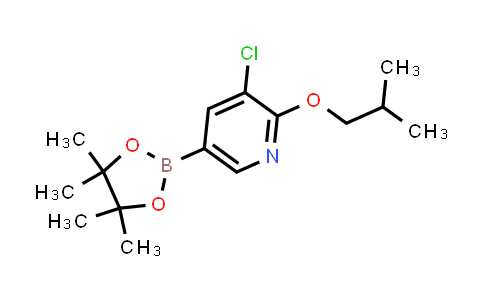 CAS No. 1387634-81-2, 3-Chloro-2-isobutoxy-5-(4,4,5,5-tetramethyl-1,3,2-dioxaborolan-2-yl)pyridine