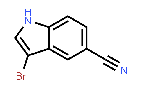CAS No. 1388031-98-8, 3-Bromo-1H-indole-5-carbonitrile