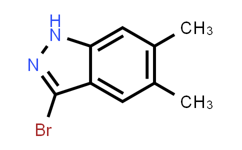 CAS No. 1388053-81-3, 3-Bromo-5,6-dimethyl-1H-indazole