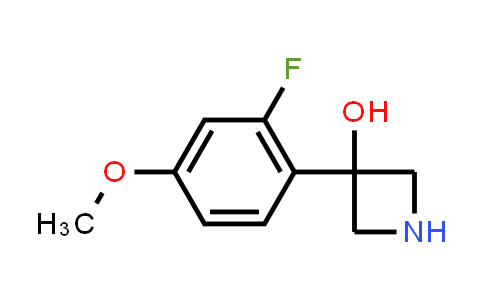 CAS No. 1388054-87-2, 3-(2-Fluoro-4-methoxyphenyl)azetidin-3-ol