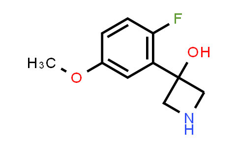 CAS No. 1388055-12-6, 3-(2-Fluoro-5-methoxyphenyl)azetidin-3-ol