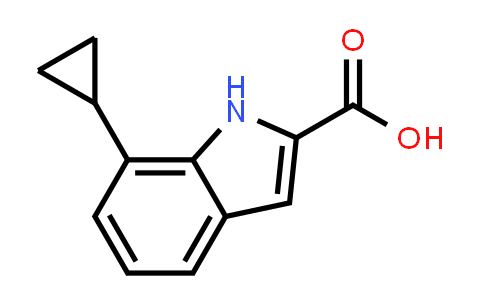 CAS No. 1388076-13-8, 7-Cyclopropyl-1H-indole-2-carboxylic acid
