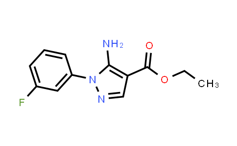 CAS No. 138907-70-7, ethyl 5-amino-1-(3-fluorophenyl)pyrazole-4-carboxylate