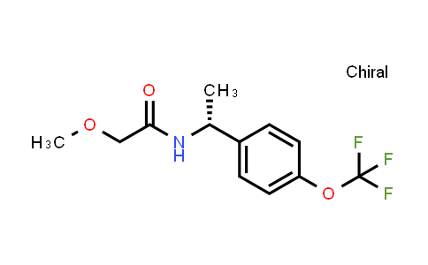 CAS No. 1391496-87-9, (R)-2-methoxy-N-(1-(4-(trifluoromethoxy)phenyl)ethyl)acetamide