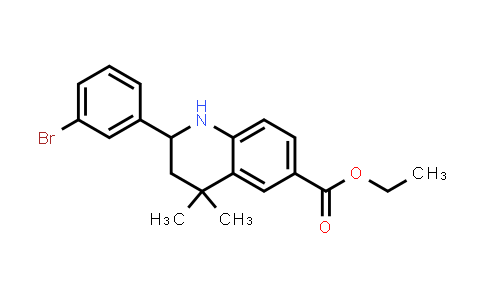 CAS No. 1391609-57-6, Ethyl 2-(3-bromophenyl)-4,4-dimethyl-1,2,3,4-tetrahydroquinoline-6-carboxylate
