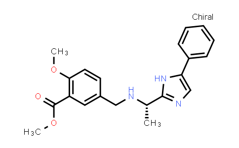 CAS No. 1391712-57-4, (S)-Methyl 2-methoxy-5-(((1-(5-phenyl-1H-imidazol-2-yl)ethyl)amino)methyl)benzoate