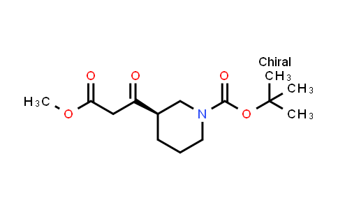 CAS No. 1391734-56-7, tert-Butyl (R)-3-(3-methoxy-3-oxopropanoyl)piperidine-1-carboxylate