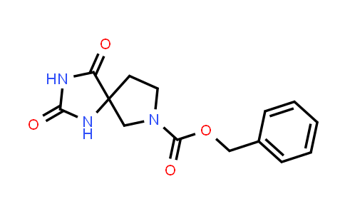 CAS No. 1391828-70-8, benzyl 2,4-dioxo-1,3,7-triazaspiro[4.4]nonane-7-carboxylate