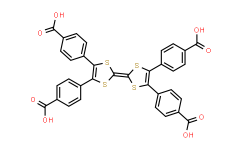 CAS No. 1392413-73-8, 4,4',4'',4'''-([2,2'-Bi(1,3-dithiolylidene)]-4,4',5,5'-tetrayl)tetrabenzoic acid