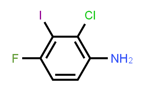 CAS No. 1392429-93-4, Benzenamine, 2-chloro-4-fluoro-3-iodo-