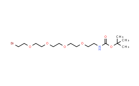 CAS No. 1392499-32-9, N-Boc-PEG5-bromide