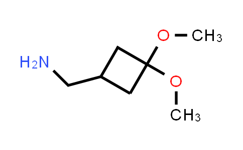 CAS No. 1392803-86-9, (3,3-Dimethoxycyclobutyl)methanamine