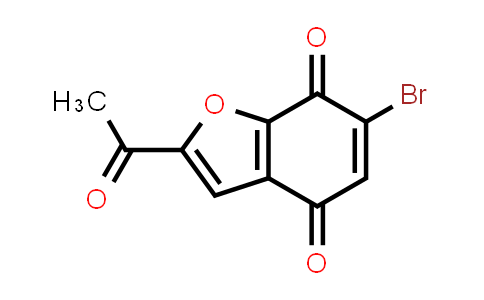 CAS No. 1392804-26-0, 2-Acetyl-6-bromobenzofuran-4,7-dione