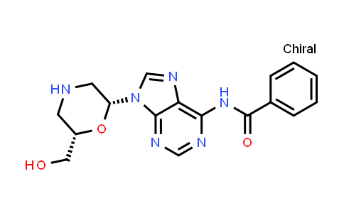 CAS No. 139290-78-1, N-(9-((2R,6S)-6-(Hydroxymethyl)morpholin-2-yl)-9H-purin-6-yl)benzamide