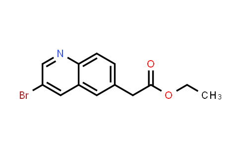 CAS No. 1393353-34-8, Ethyl 2-(3-bromoquinolin-6-yl)acetate