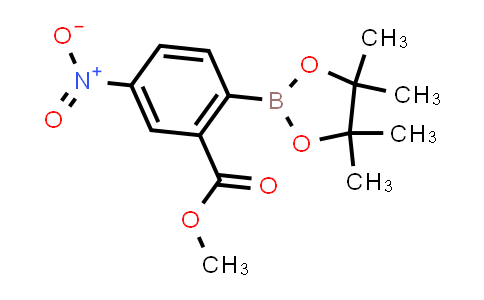 CAS No. 1393477-19-4, Methyl 5-nitro-2-(4,4,5,5-tetramethyl-1,3,2-dioxaborolan-2-yl)benzoate