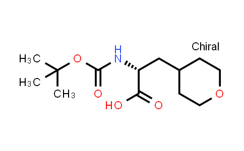 CAS No. 1393524-16-7, (2R)-2-{[(tert-Butoxy)carbonyl]amino}-3-(oxan-4-yl)propanoic acid