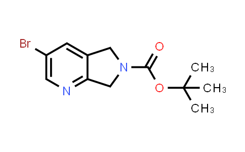 CAS No. 1393546-06-9, tert-Butyl 3-bromo-5H,6H,7H-pyrrolo[3,4-b]pyridine-6-carboxylate