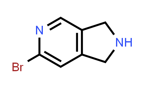 CAS No. 1393546-61-6, 6-Bromo-2,3-dihydro-1H-pyrrolo[3,4-c]pyridine