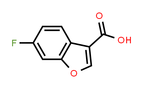 CAS No. 1393561-25-5, 6-Fluorobenzofuran-3-carboxylic acid