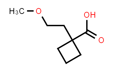 CAS No. 1394041-96-3, 1-(2-Methoxyethyl)cyclobutane-1-carboxylic acid