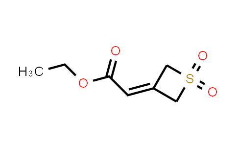 CAS No. 1394319-79-9, Ethyl 2-(1,1-dioxo-1λ6-thietan-3-ylidene)acetate