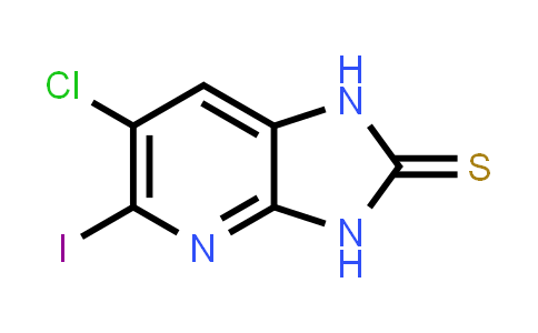 CAS No. 1394373-25-1, 6-Chloro-5-iodo-1H-imidazo[4,5-b]pyridine-2(3H)-thione