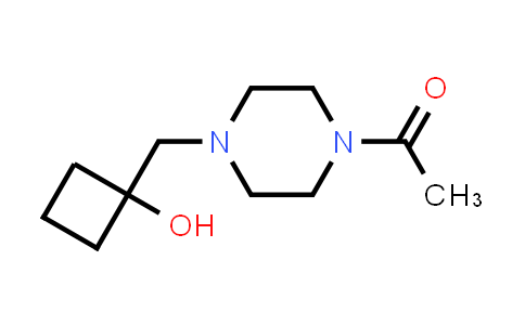 CAS No. 1394766-30-3, 1-(4-((1-Hydroxycyclobutyl)methyl)piperazin-1-yl)ethan-1-one