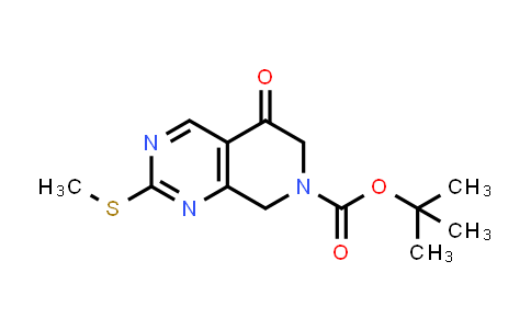 CAS No. 1395079-07-8, tert-Butyl 2-(methylsulfanyl)-5-oxo-5H,6H,7H,8H-pyrido[3,4-d]pyrimidine-7-carboxylate