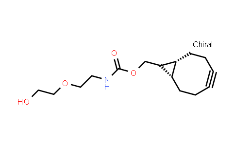 CAS No. 1395786-21-6, rel-((1R,8S)-bicyclo[6.1.0]non-4-yn-9-yl)methyl (2-(2-hydroxyethoxy)ethyl)carbamate