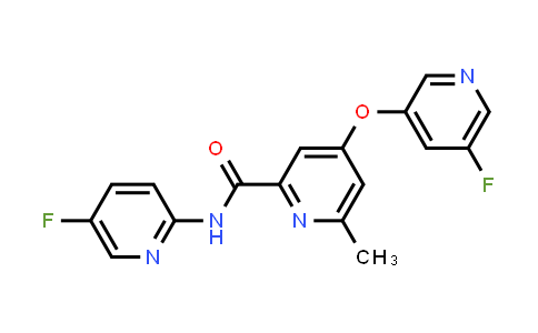 CAS No. 1396337-17-9, 2-Pyridinecarboxamide, N-(5-fluoro-2-pyridinyl)-4-[(5-fluoro-3-pyridinyl)oxy]-6-methyl-