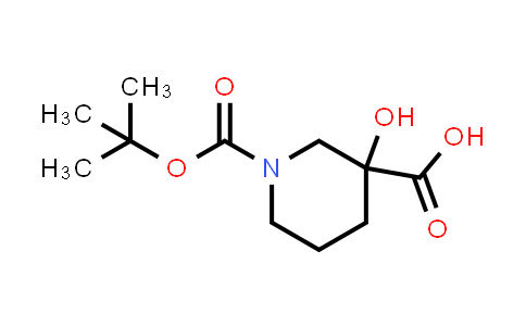CAS No. 1396555-79-5, 1-(tert-Butoxycarbonyl)-3-hydroxypiperidine-3-carboxylic acid