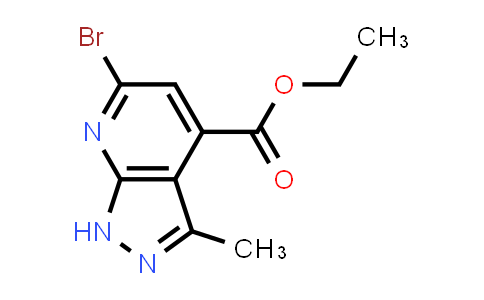 CAS No. 1396779-99-9, Ethyl 6-bromo-3-methyl-1H-pyrazolo[3,4-b]pyridine-4-carboxylate