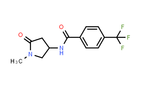 CAS No. 1396854-09-3, N-(1-Methyl-5-oxopyrrolidin-3-yl)-4-(trifluoromethyl)benzamide