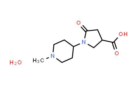 CAS No. 1396886-98-8, 1-(1-Methylpiperidin-4-yl)-5-oxopyrrolidine-3-carboxylic acid hydrate
