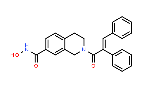 CAS No. 1397218-25-5, 7-Isoquinolinecarboxamide, 1,2,3,4-tetrahydro-N-hydroxy-2-(1-oxo-2,3-diphenyl-2-propen-1-yl)-