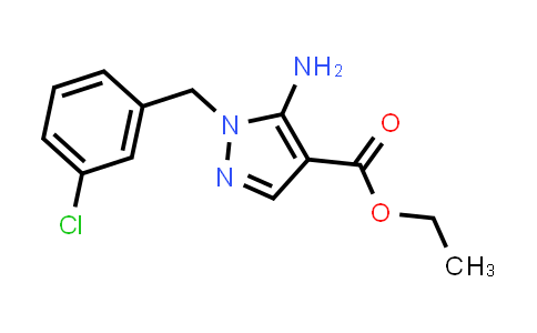 CAS No. 1397219-57-6, Ethyl 5-amino-1-(3-chlorobenzyl)-1H-pyrazole-4-carboxylate