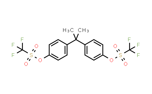 CAS No. 139725-20-5, propane-2,2-diylbis(4,1-phenylene) bis(trifluoromethanesulfonate)