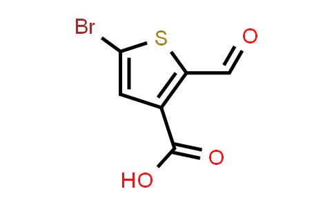 CAS No. 1397285-28-7, 5-Bromo-2-formylthiophene-3-carboxylic acid