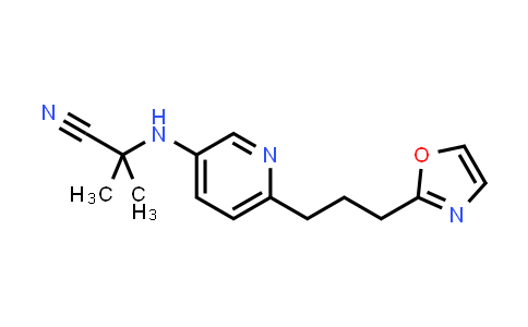 CAS No. 1398048-80-0, 2-Methyl-2-((6-(3-(oxazol-2-yl)propyl)pyridin-3-yl)amino)propanenitrile