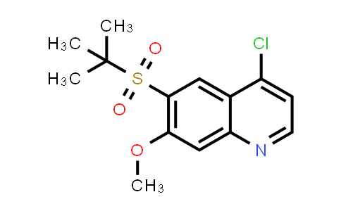 CAS No. 1398054-55-1, 6-(tert-Butylsulfonyl)-4-chloro-7-methoxyquinoline