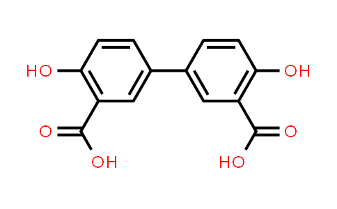 CAS No. 13987-45-6, 4,4'-Dihydroxy-[1,1'-biphenyl]-3,3'-dicarboxylic acid
