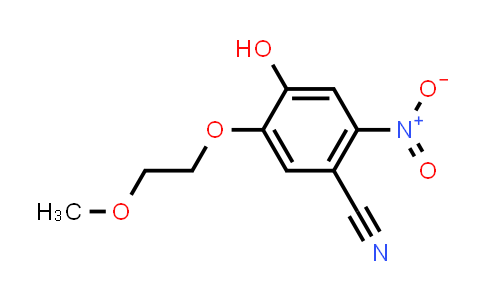 CAS No. 1400188-34-2, 4-Hydroxy-5-(2-methoxyethoxy)-2-nitrobenzonitrile