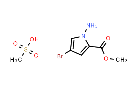CAS No. 1400580-12-2, Methyl 1-amino-4-bromo-1H-pyrrole-2-carboxylate methanesulfonate